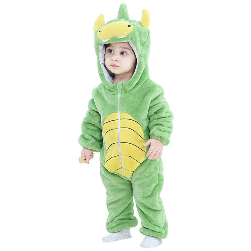 Green Dinosaur Baby Onesie Kigurumi Pajamas Kids Animal Costumes for Unisex Baby