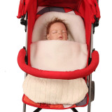 Newborn Baby Wrap Swaddle Knit Blanket Thick Fleece Sleeping Bag