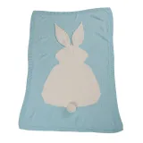 Cute Rabbit Knit Blanket For Kids