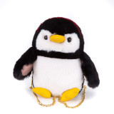 Cute Plush Stuffed Penguin Crossbody Shoulder Bag for Toddlers Kids