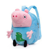 Kindergarten School Backpack Plush Peppa Pig Dinosaur School Bag For Toddlers Kids