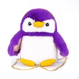 Cute Plush Stuffed Penguin Crossbody Shoulder Bag for Toddlers Kids