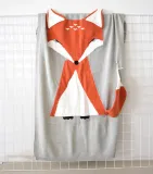 Print Knit Fox Sleeping Blanket