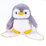 Cute Plush Stuffed Penguin Crossbody Shoulder Bag for Toddlers Kids