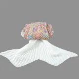 Kids & Adult Crochet Knit Mermaid Tail Blanket Sleeping Bag
