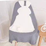 Cute Rabbit Knit Blanket For Kids