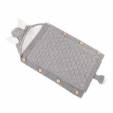 Newborn Baby Wrap Swaddle Knit Blanket Thick Fleece Cute Fox Sleeping Bag