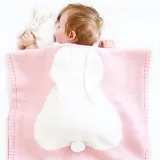 Cute Rabbit Knit Blanket For Kids
