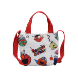 Sesame Street Crossbody Shoulder Canvas Handbag for Toddlers Kids