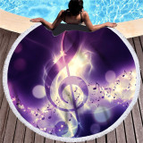 Prints Music Mark Cotton Beach Towel Blanket Table Cover Wall Hanging