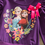 Toddler Girls Frozen Princess Dots Tutu Dress