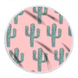 Prints Cactus Cotton Beach Towel Blanket Table Cover Wall Hanging