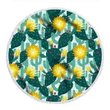Prints Cactus Cotton Beach Towel Blanket Table Cover Wall Hanging