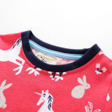 Toddler Kids Girls Print Flamingos Unicorns Flowers Stripes Pocket Short Sleeves Dress