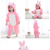 Baby Rabbit Onesie Kigurumi Pajamas Kids Animal Costumes for Unisex Baby