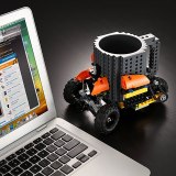 350ml Creative Milk Mug Coffee Cups Creative Build-on Brick Mug Cups Drinking Water Holder for LEGO Building Blocks Design
