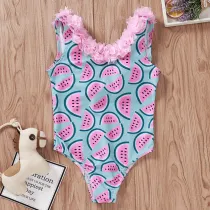 Toddle Kids Girls Flowers Ruffles Prints Watermelons Hearts Avocados Swimsuit Swimwear