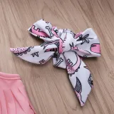 Baby Toddle Girls Tassels Bikini Prints Dinosaurs Flowers Shorts Swimwear Sets 0-2 Years