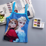 Toddle Kids Girls Print Frozen Elsa Anna Princess Blue Bikinis Sets Swimwear