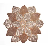 Multi-level Flower Hollow Out Waterproof Insulation PVC Placemats for Kitchen Dining Table