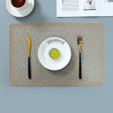 Rectangle Flower Hollow Out Waterproof Insulation PVC Placemats