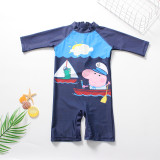 Toddler Kid Boys Print Peppa George Pig Swimwear