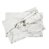 Waterproof Placemat Anti-skid Insulation High Temperature Marble Stripe Mat