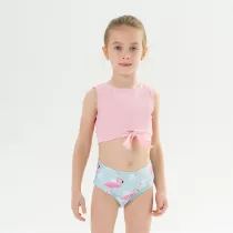 Toddle Kids Girls Prints Flamingos Tow Pieces Swimwear