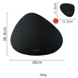 Tableware PU Leather Pad Placemat Heat Insulation Non-Slip Simple Placemats