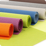 Rectangle Plaids Ombre Color Waterproof Insulation PVC Placemats
