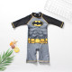 Toddler Kid Boys Print Grey Bat Man Swimwear