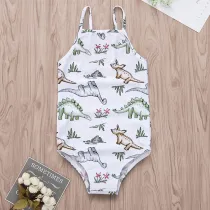 Toddle Kids Girls Prints Dinosaurs Slip Swimsuit Swimwear