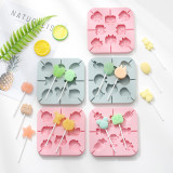 Silicone Shapes Fruits Animals Dinosaurs Hallows Lollipop Candy Chocolate Molds