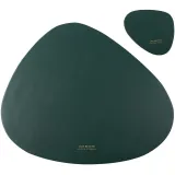 Tableware PU Leather Pad Placemat Heat Insulation Non-Slip Simple Placemats