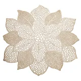 Multi-level Flower Hollow Out Waterproof Insulation PVC Placemats for Kitchen Dining Table