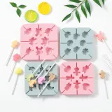Silicone Shapes Fruits Animals Dinosaurs Hallows Lollipop Candy Chocolate Molds