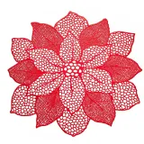 Multi-level Flower Hollow Out Waterproof Insulation PVC Placemats for Kitchen Dining Table