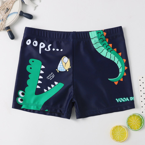 Kid Boys Print Crocodile Swimwear Trunks Swim Boxer Shorts