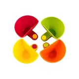 3PCS Assorted Seasoning Sugar Salad Tomato Paste Sauce Dishes Kitchen Clip Bowl Dip