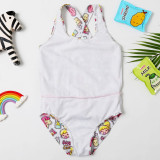Toddle Kids Girls Cute Prints Unicorn Ruffles Swimsuit Swimwear