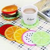 Waterproof Heat-insulated Fruit Silicone Coaster Cup Bowl Placemat