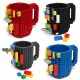 350ml Creative Milk Mug Coffee Cups Creative Build-on Brick Mug Cups Drinking Water Holder for LEGO Building Blocks Design