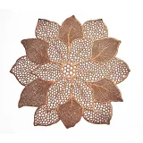 Multi-level Flower Hollow Out Waterproof Insulation PVC Placemats for Kitchen Dining Table