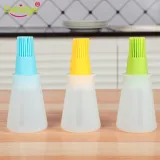 Silicone Oil Bottle Liquid Oil Barbecue Tool BBQ Basting Pancake Baking Brush