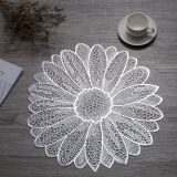 Flower Hollow Out Waterproof Insulation PVC Placemats for Kitchen Dining Table
