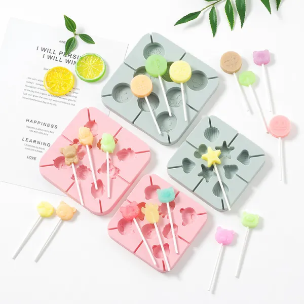 Silicone Shapes Fruits Animals Dinosaurs Hallows Lollipop Candy Chocolate Molds