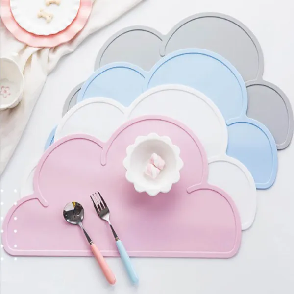 Cloud Shape Placemat Food Grade Silicone Table Waterproof Pad