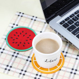 Waterproof Heat-insulated Fruit Silicone Coaster Cup Bowl Placemat