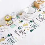 2M Prints Flamingos Kitchen Stickers Oil-proof Waterproof Table Mat Placemat