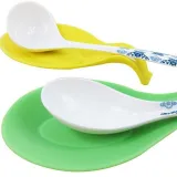 3 PCS Silicone Insulation Spoon Rest Heat Resistant Placemat Spoon Pad Eat Mat Pot Holder